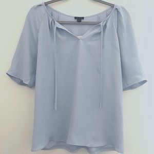 Ann Taylor - Short Sleeve Blouse - Light Blue